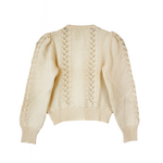 Load image into Gallery viewer, Giesswein Cream Crochet Knitted Cardigan
