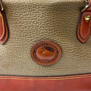 Dooney & Bourke Olivegreen & Brown Leather Handbag
