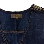 Load image into Gallery viewer, Suede blue Waistcoat
