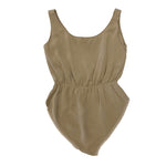 Load image into Gallery viewer, DKNY Silk Brown Taupe Body Top

