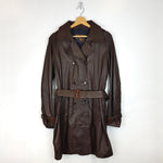 Load image into Gallery viewer, Woolrich Leather Trench Coat
