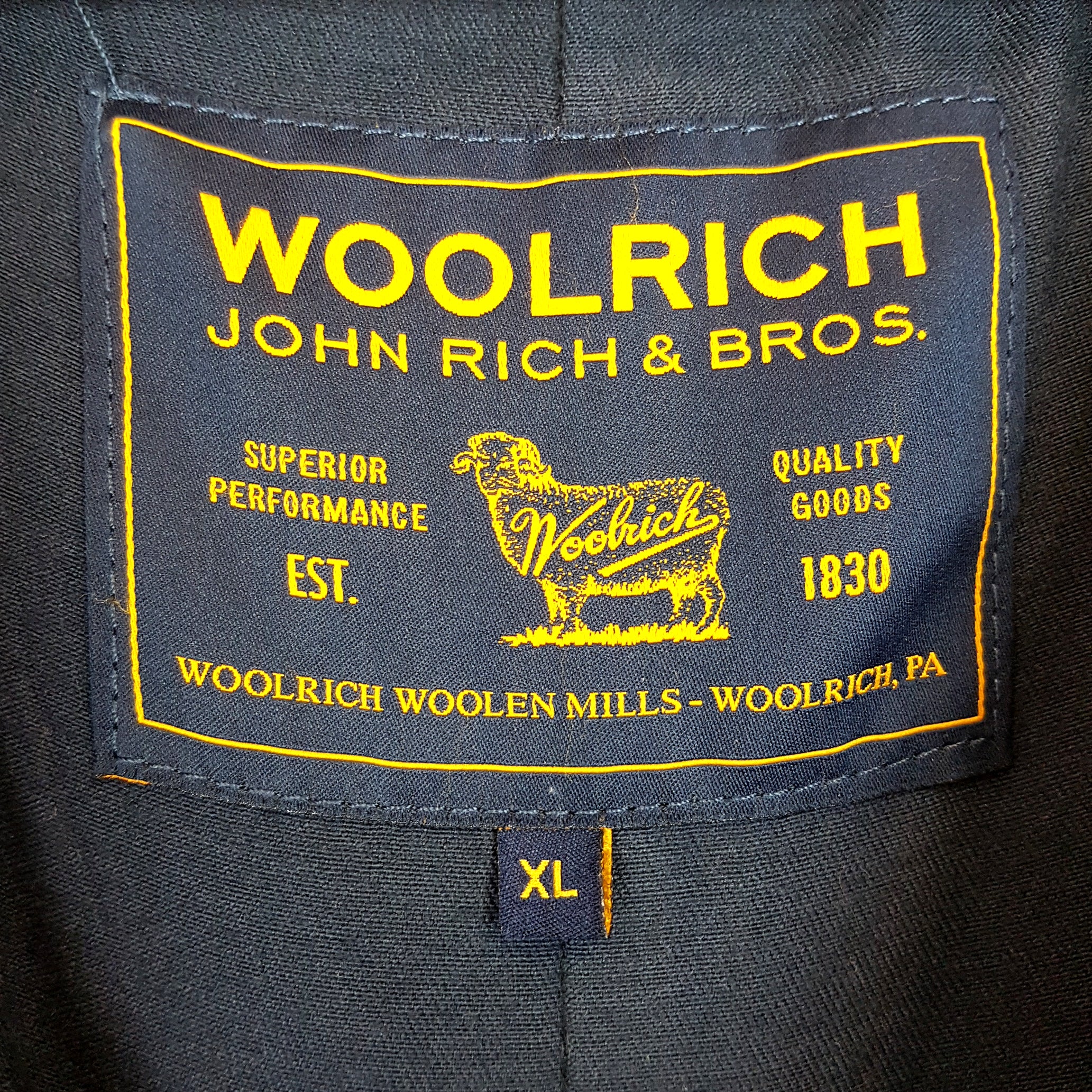 Woolrich Leather Trench Coat