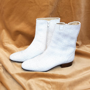 Tanino Crisci White Boots -  6 (38 1/2)