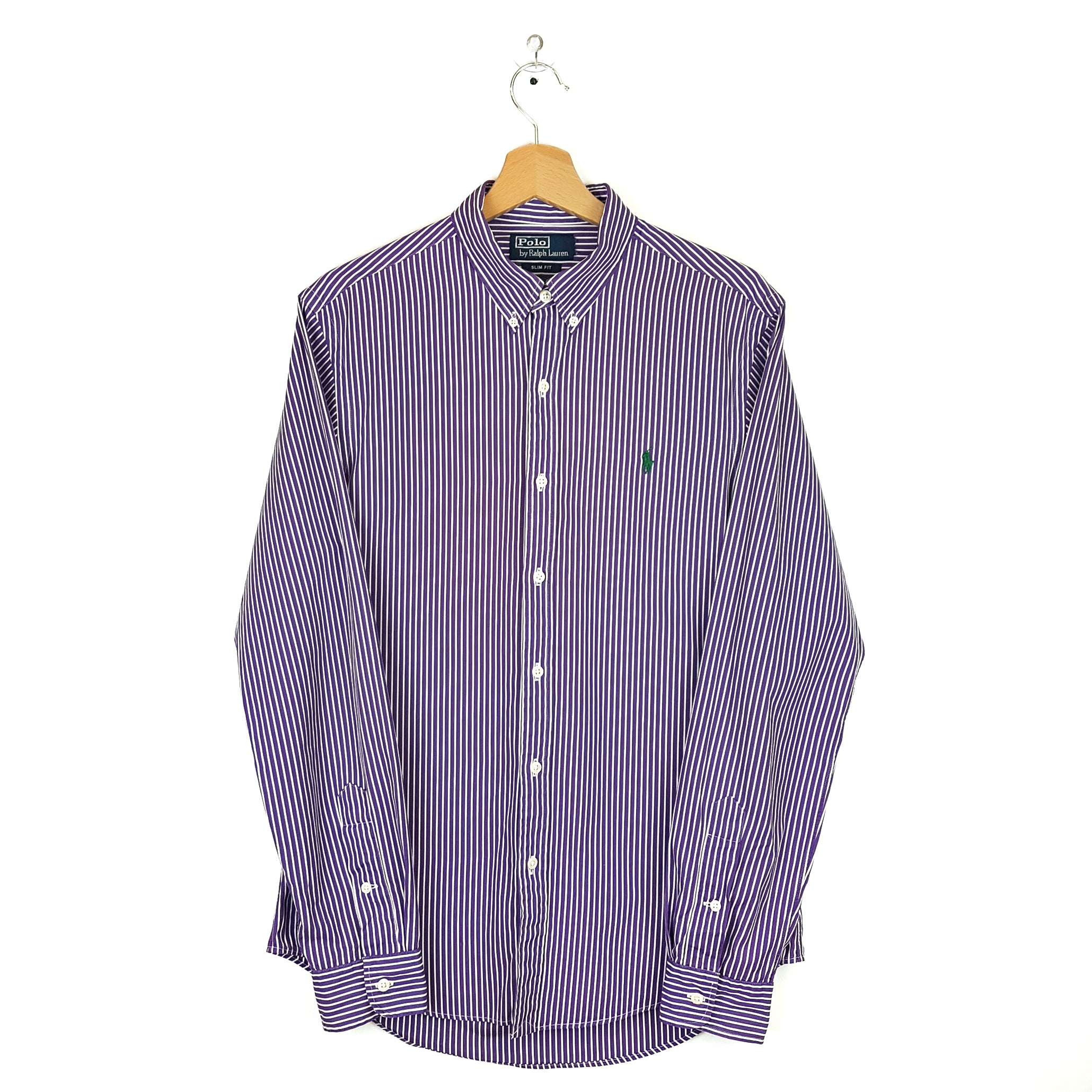 Polo by Ralph Lauren Striped Dark Purple Shirt