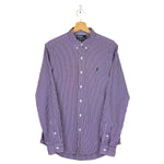Load image into Gallery viewer, Polo by Ralph Lauren Striped Dark Purple Shirt

