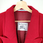 Load image into Gallery viewer, Burberry Red Wool Coat
