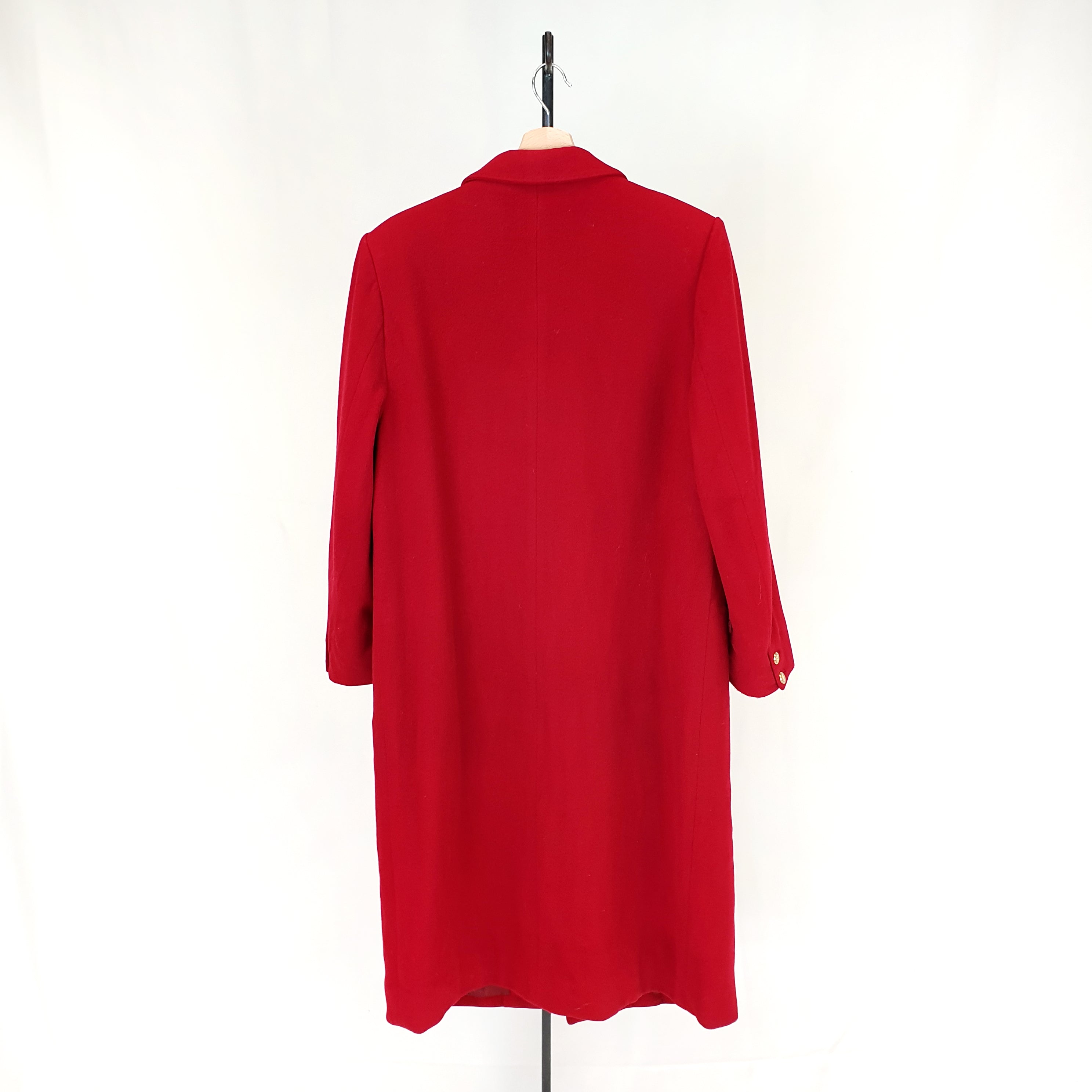 Burberry Red Wool Coat