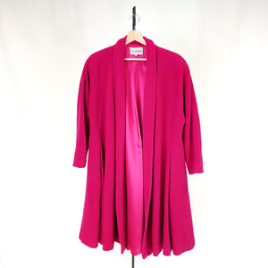 Gianfranco Ferre Fuchsia Pink Wool Coat