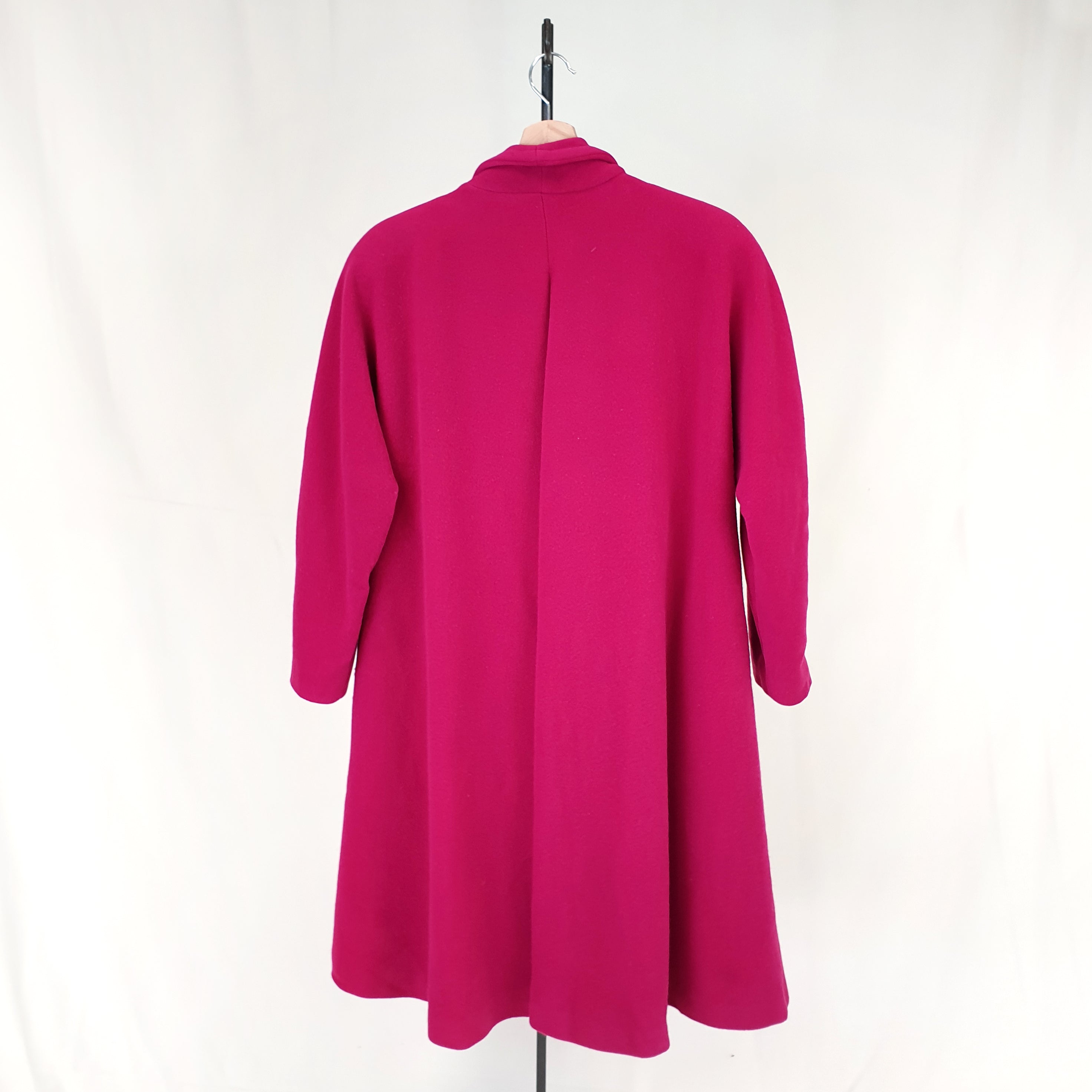 Gianfranco Ferre Fuchsia Pink Wool Coat