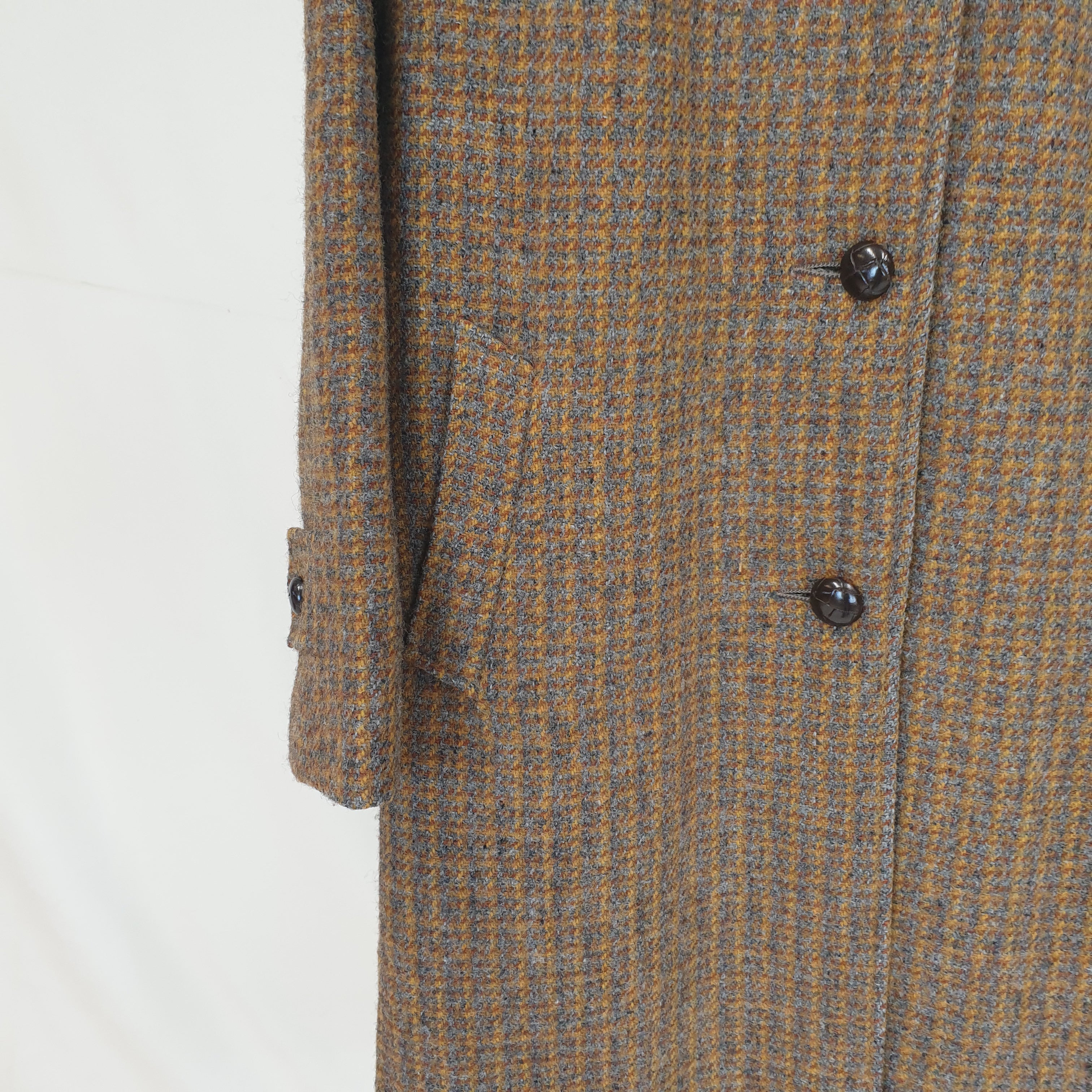 Feller's Harris Tweed Wool Coat