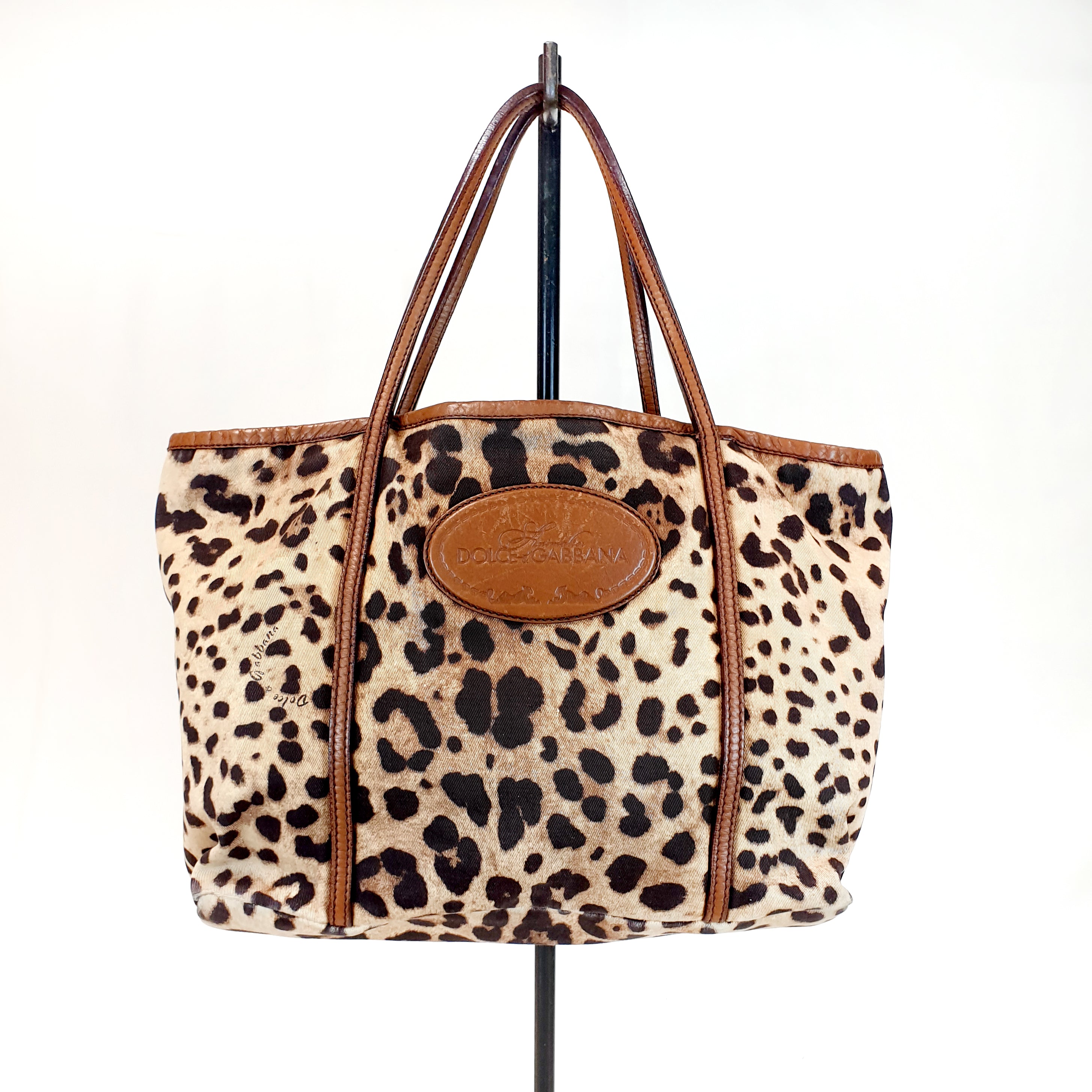 Dolce & Gabbana Leopard Shopper Bag