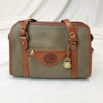Load image into Gallery viewer, Dooney &amp; Bourke Olivegreen Leather Shoulderbag
