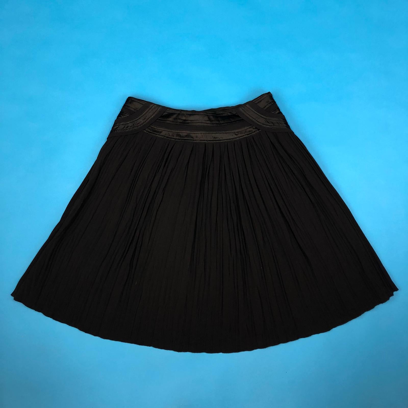 Guy Laroche Black Pleated Skirt