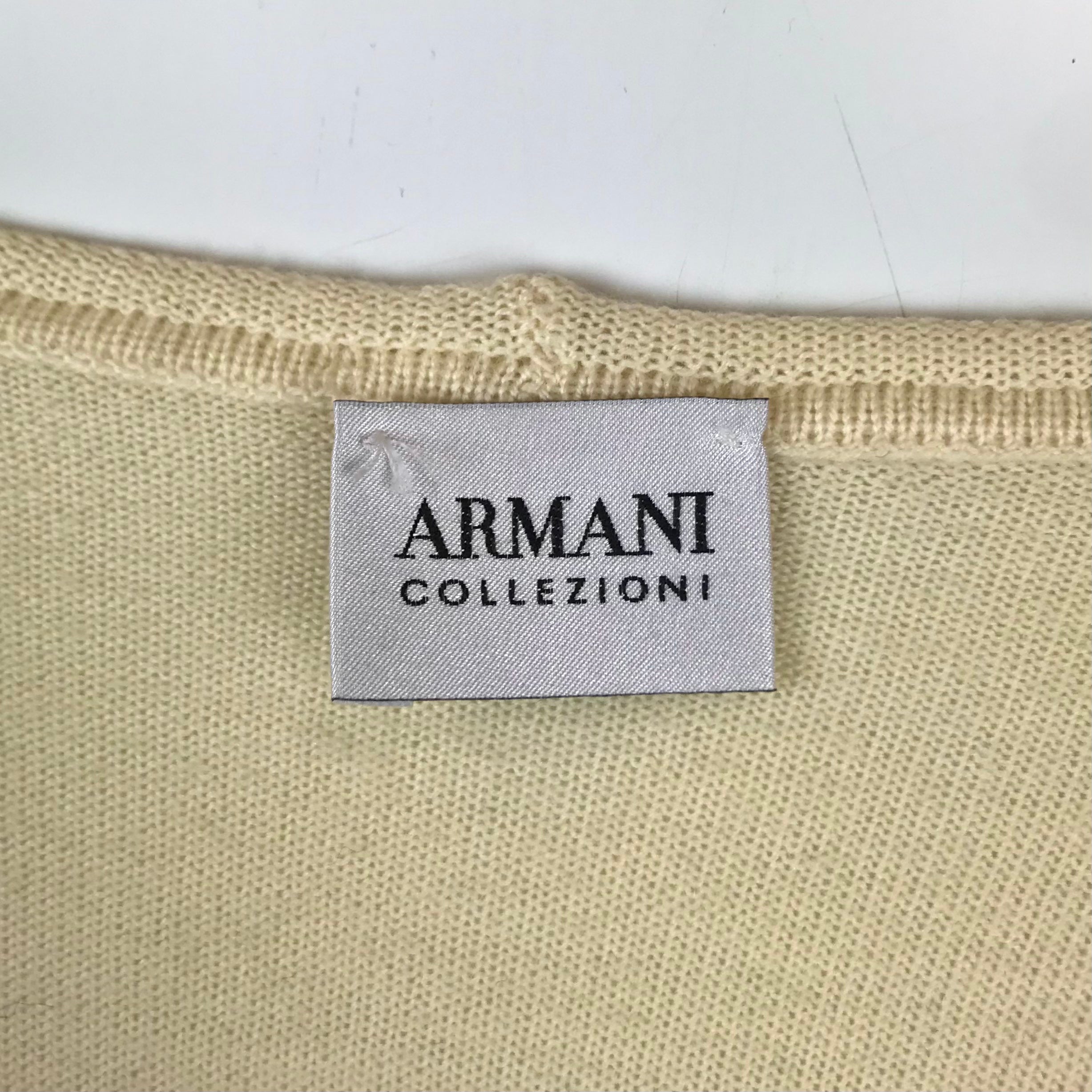 Armani Soft Wool Cream Pullover