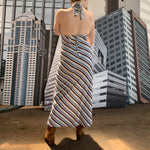 Load image into Gallery viewer, Striped Halter Dress
