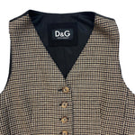 Load image into Gallery viewer, Dolce &amp; Gabbana Brown Checkered Waistcoat
