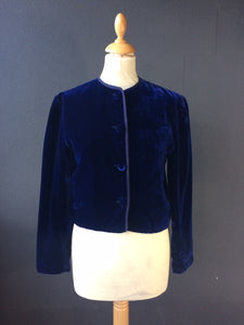 Trussardi Midnight blue velvet jacket