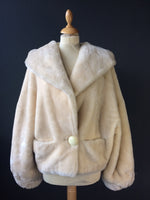 Load image into Gallery viewer, Ivory Faux Fur Coat
