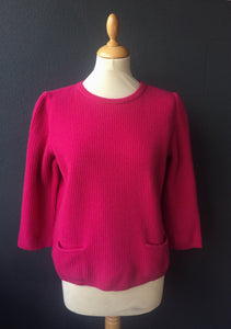 Valentino Hot Pink Wool Pullover