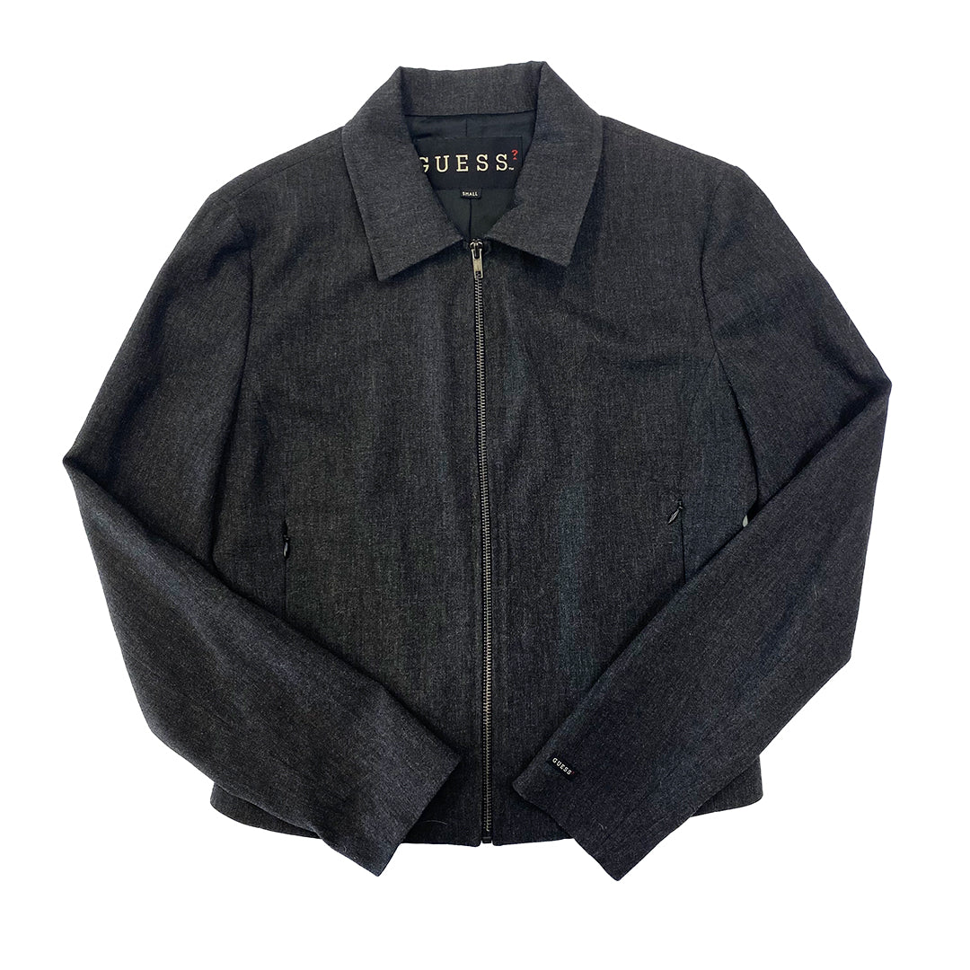 Guess Dark Grey Wool 90's Jacket