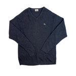 Load image into Gallery viewer, Lacoste Charcoal Grey Wool Knitted V-neck Jumper
