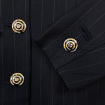 Load image into Gallery viewer, Gianni Versace Black Pinstripe Blazer
