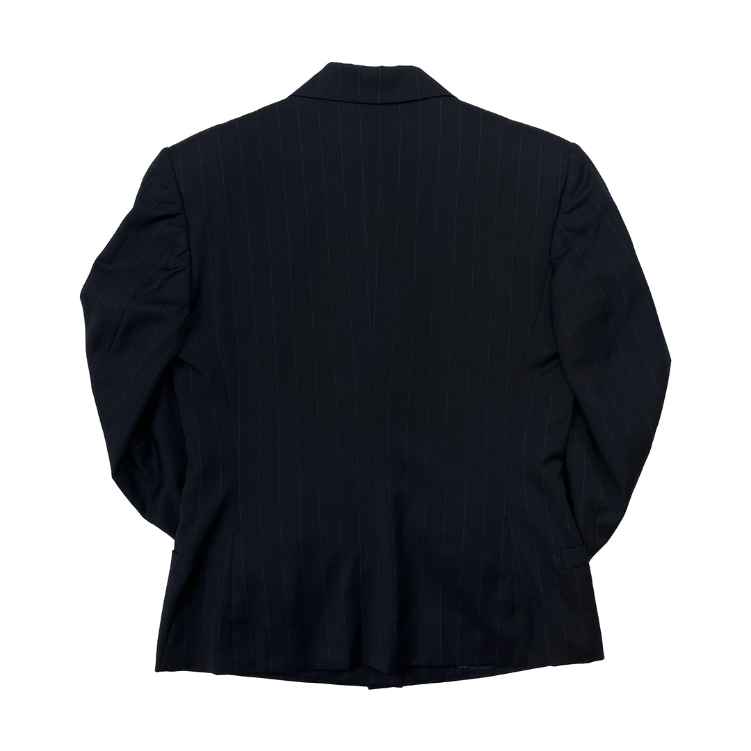 Gianni Versace Black Pinstripe Blazer