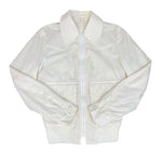 Load image into Gallery viewer, White Windbreaker Harrington Style Spring Jacket
