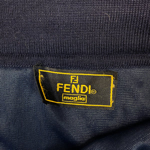 Fendi Dark Blue Knitted Pencil Skirt