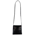 Load image into Gallery viewer, Black Leather Square Crossbody Shoulder Bag
