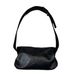 Load image into Gallery viewer, Emily Bordner Black Leather Shoulder Bum Bag

