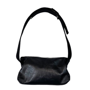 Emily Bordner Black Leather Shoulder Bum Bag