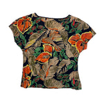 Load image into Gallery viewer, Byblos Floral Cropped T-shirt
