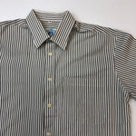 Load image into Gallery viewer, Graphic Language Grey &amp; White Striped Shirt
