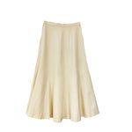 Load image into Gallery viewer, Cream Wool A-Line Skirt
