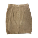 Load image into Gallery viewer, Beige Corduroy Mini Skirt
