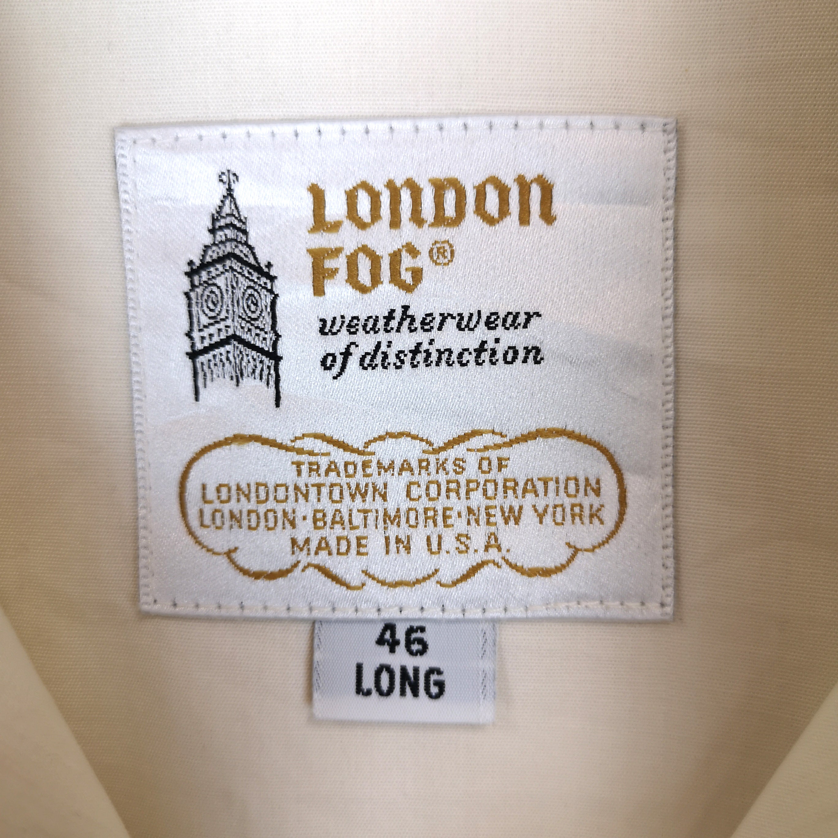 London Fog Cotton Bomber Jacket (creme)
