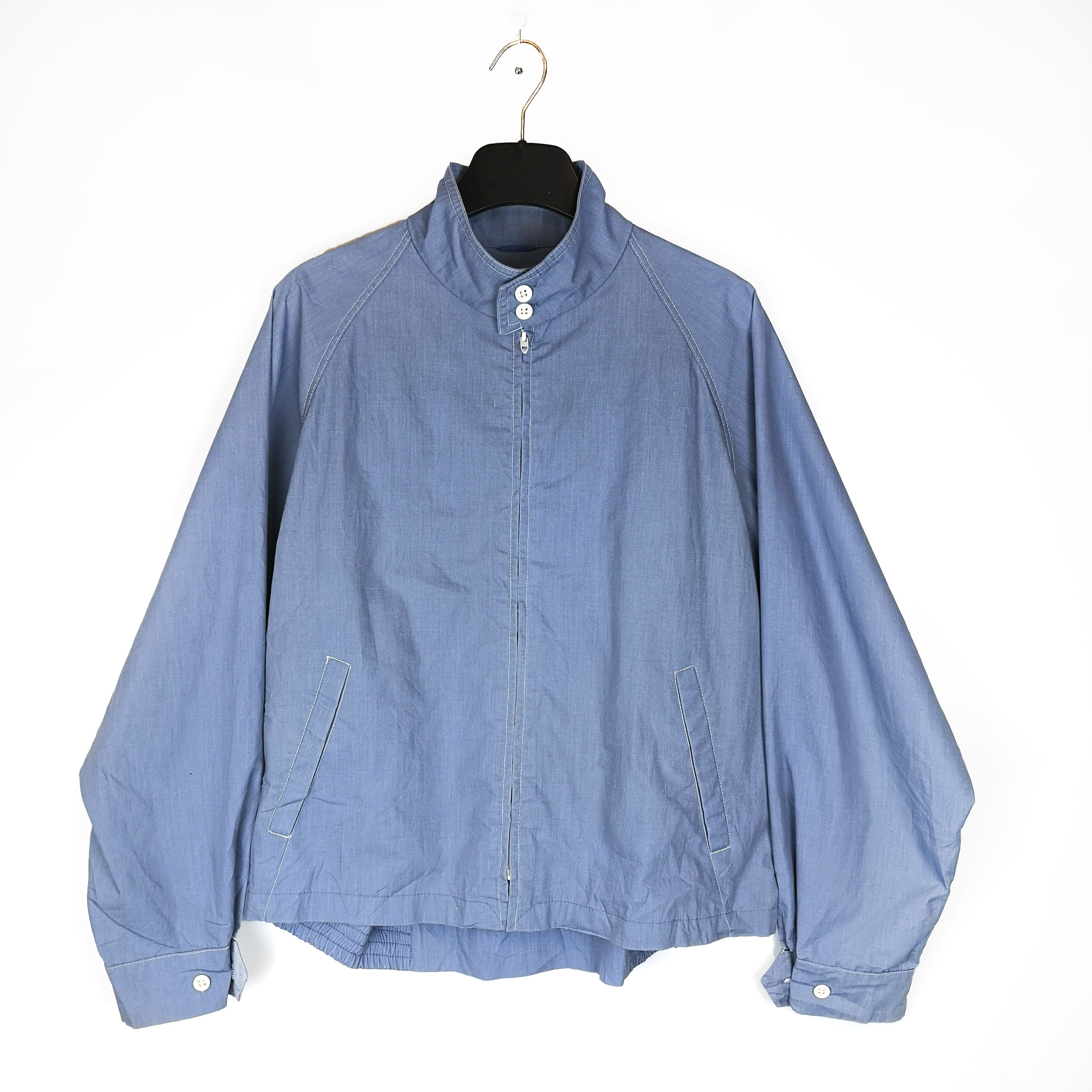 London Fog Cotton Bomber Jacket (Blue)