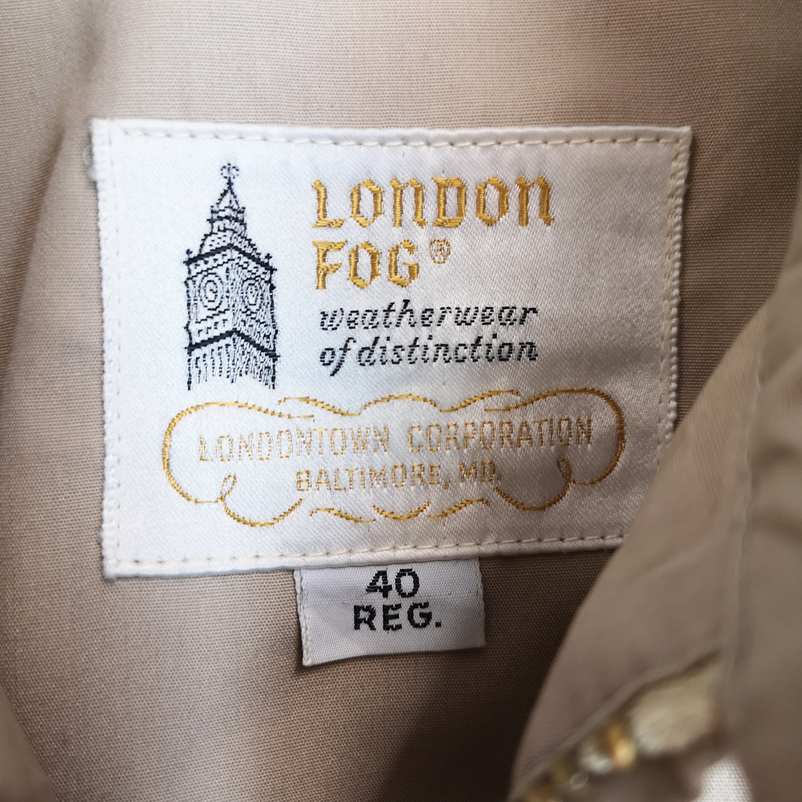 London Fog Cotton Bomber Jacket (Beige)