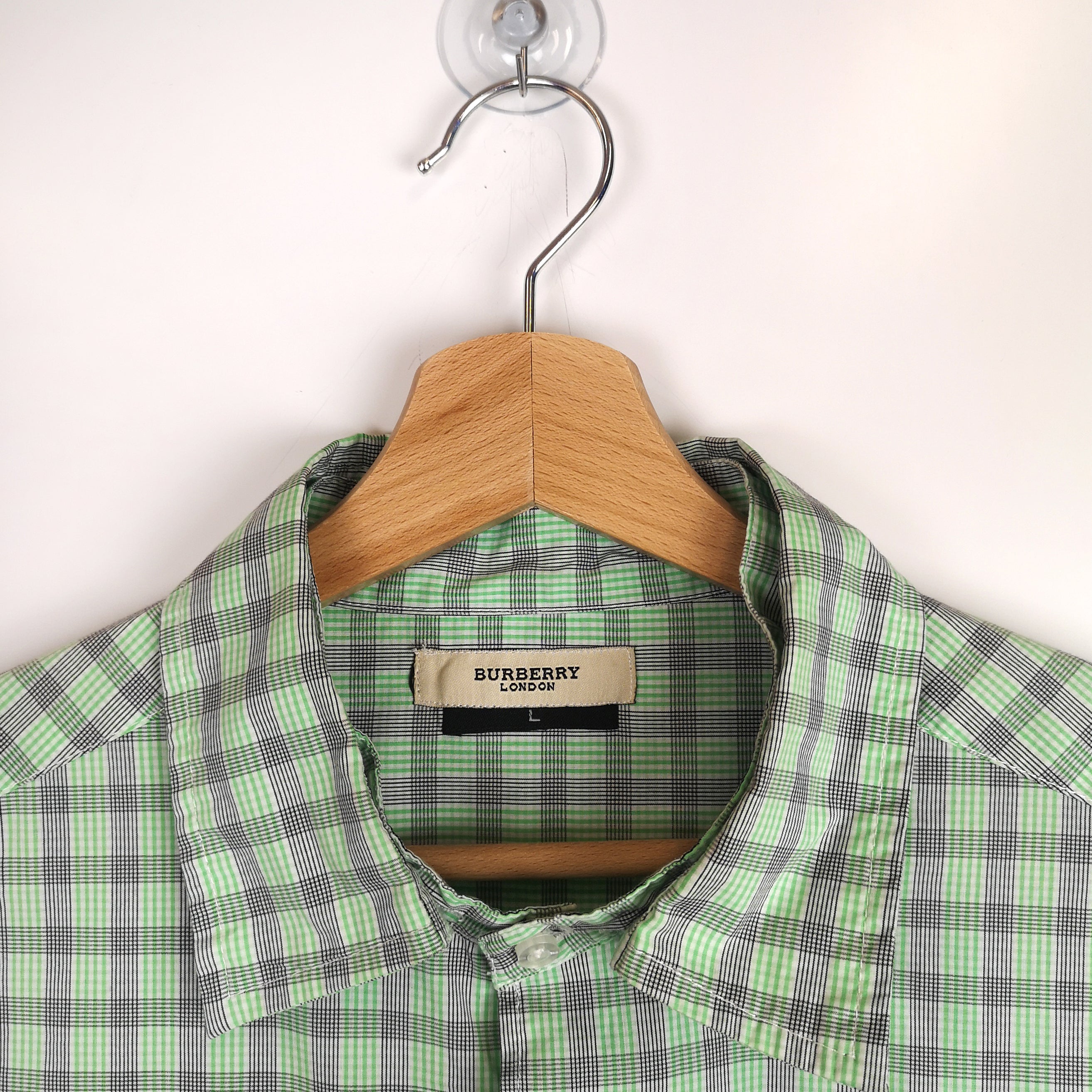 Burberry Short Sleeved Shirt with Detachable Collar
