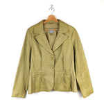 Load image into Gallery viewer, Livello Green Leather Jacket
