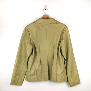 Livello Green Leather Jacket