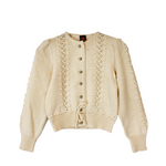 Load image into Gallery viewer, Giesswein Cream Crochet Knitted Cardigan
