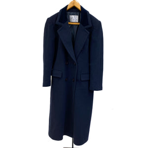 Wool and Cashmere Navy Coat