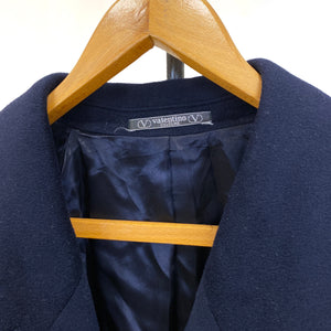Valentino Couture Navy Wool Coat