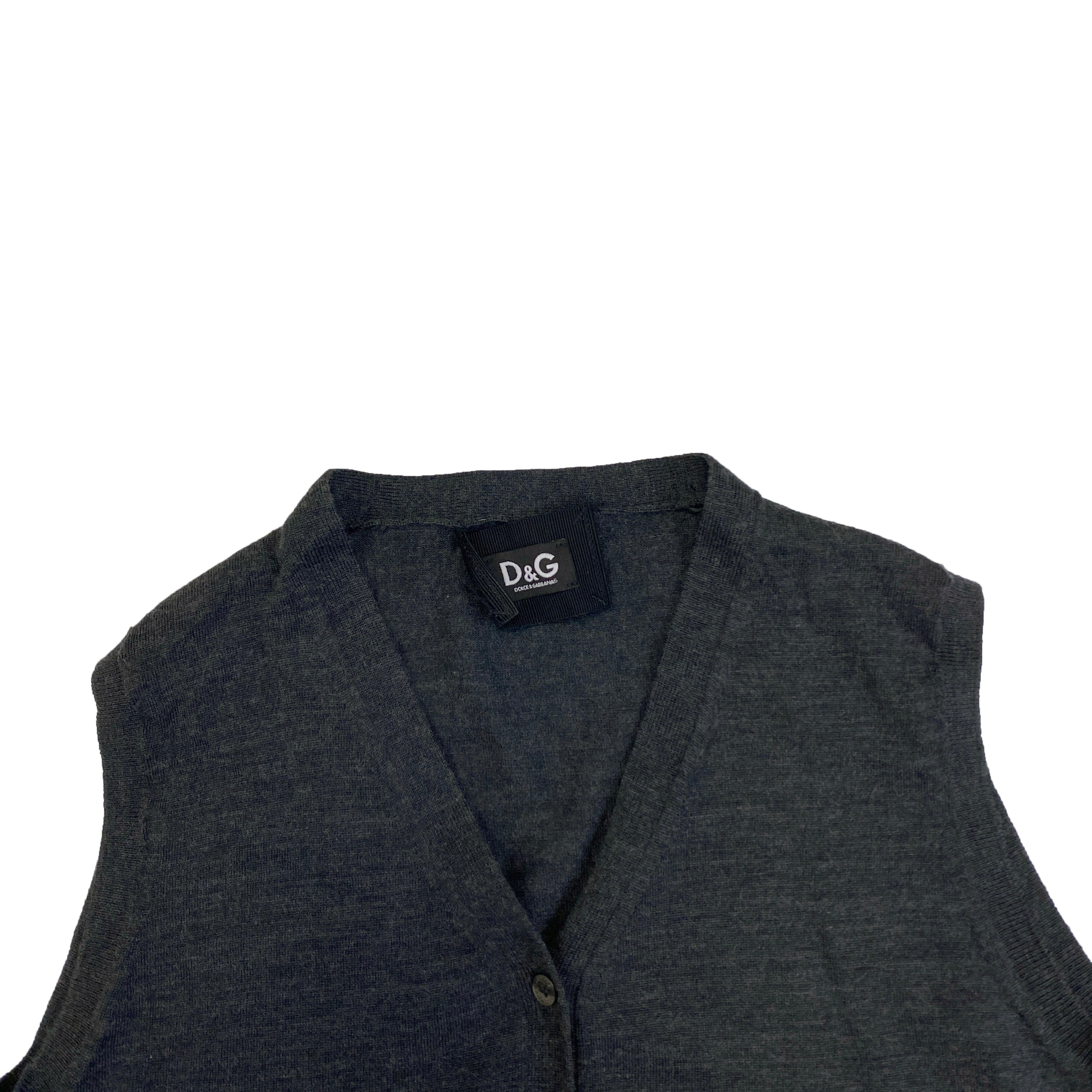 Dolce & Gabbana Gray Vest Top