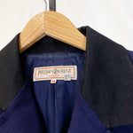 Load image into Gallery viewer, Yves Saint Laurent Navy Cropped Blazer
