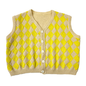 Wool Checkered Vest