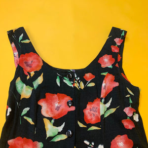 Button Down 90's Flower Dress