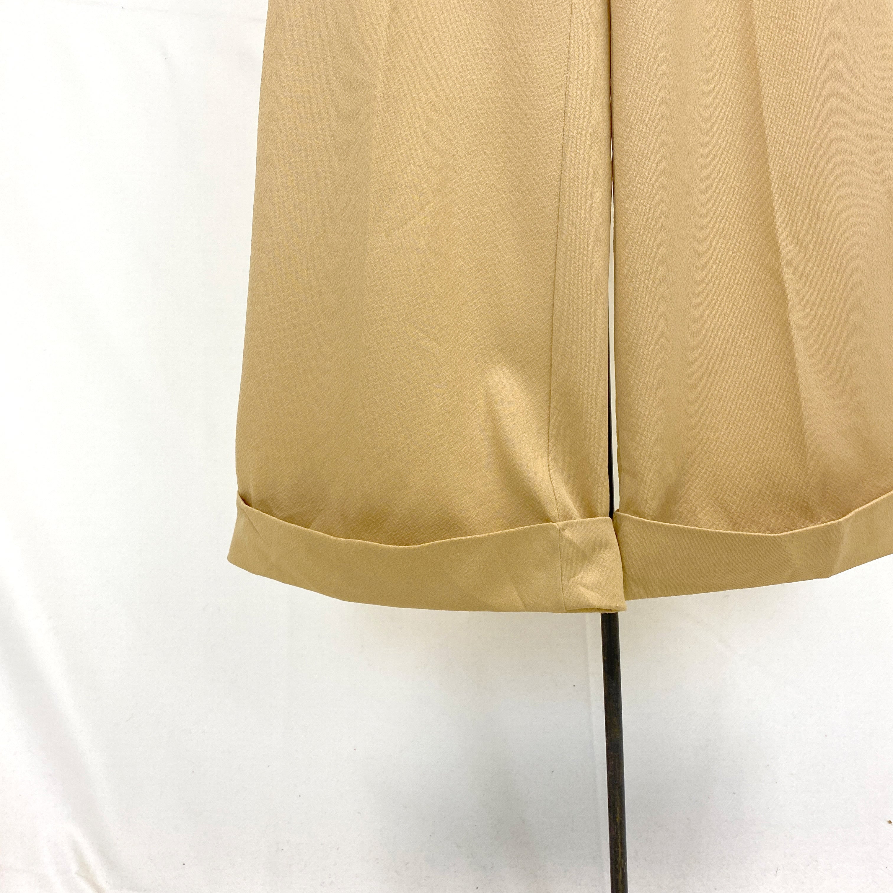Sand Colored Flared 70s Pants